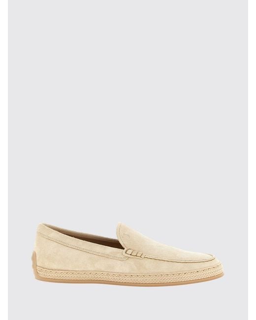 Tod's Natural Suede Loafers for men