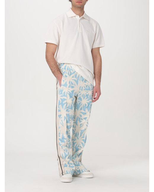 Palm Angels White Polo Shirt for men