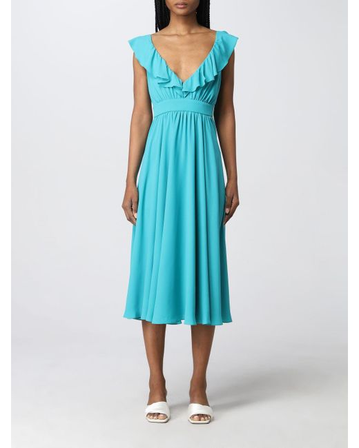 Liu Jo Dress in Turquoise (Blue) | Lyst