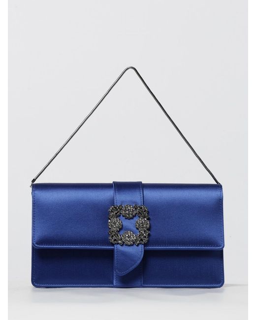 Manolo Blahnik Blue Shoulder Bag