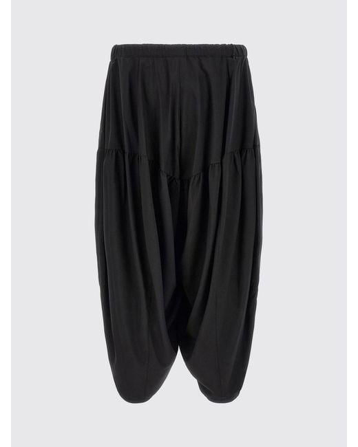 Comme des Garçons Black Comme Des GarÇ Ons Wide-Leg Jersey Trousers With Elasticated Cuffs for men