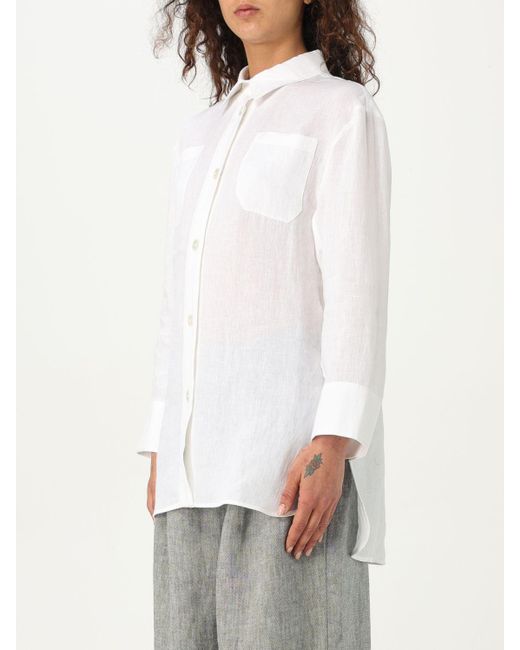 Camicia in cotone di Max Mara in White