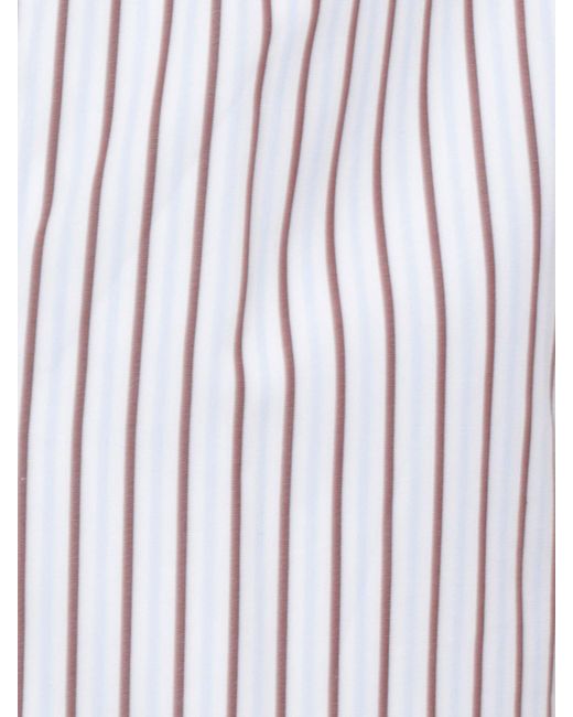 Loulou de Saison Purple Striped Cotton Palazzo Trousers