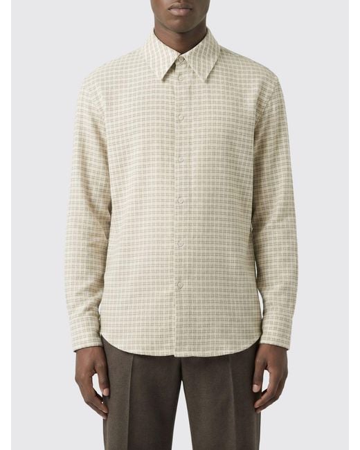 Séfr Natural Checked Cotton Blend Shirt for men