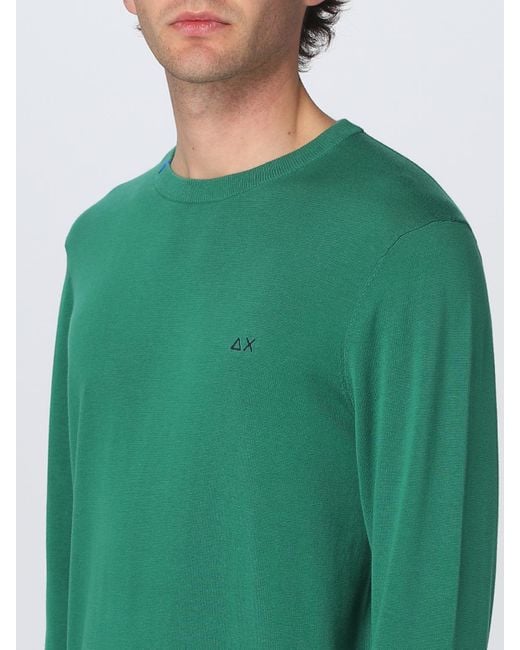 Maglia Uomo Sun 68 di Sun 68 in Green da Uomo