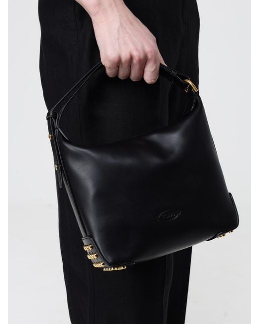 Tod's Black Gmt Leather Bag