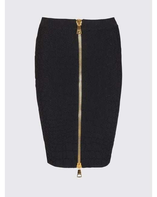 Balmain Black Skirt