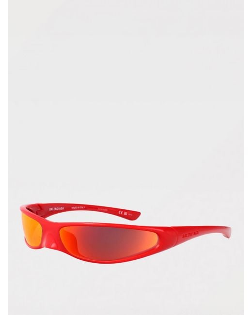 Lunettes De Soleil Homme Balenciaga pour homme en coloris Red