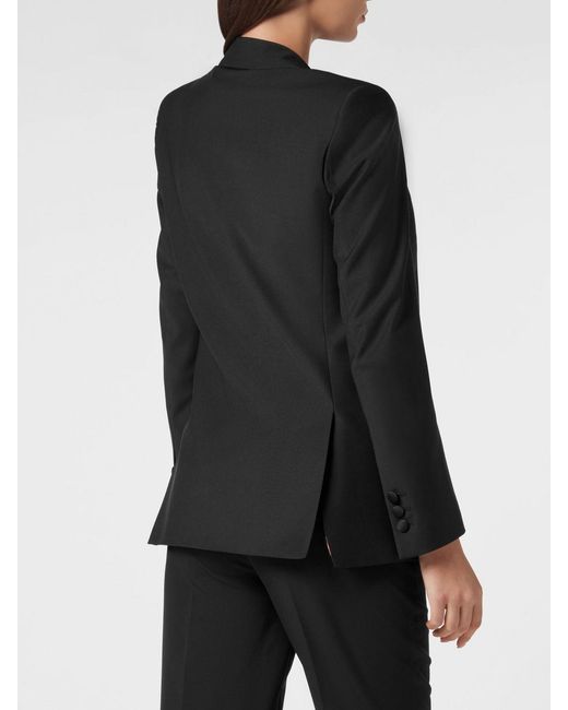 Philipp Plein Black Wool Single Breasted Blazer