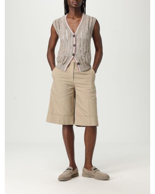 Brunello Cucinelli Natural Shorts Damen