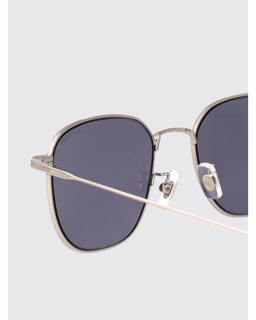 Montblanc White Mb0477Sa Metal Sunglasses for men