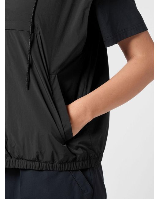 Philipp Plein Black Technical Vest With Hood