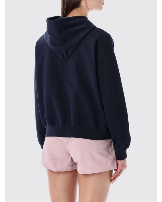 Patagonia Blue Organic Cotton Hooded Sweatshirt