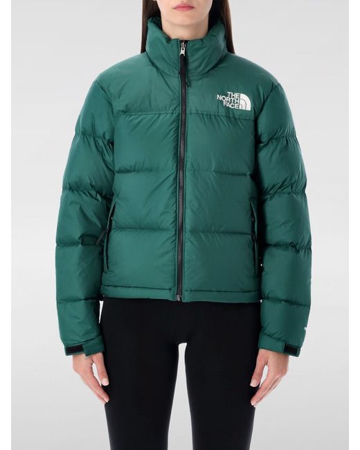 The North Face Green Nylon Jacket By With Logo