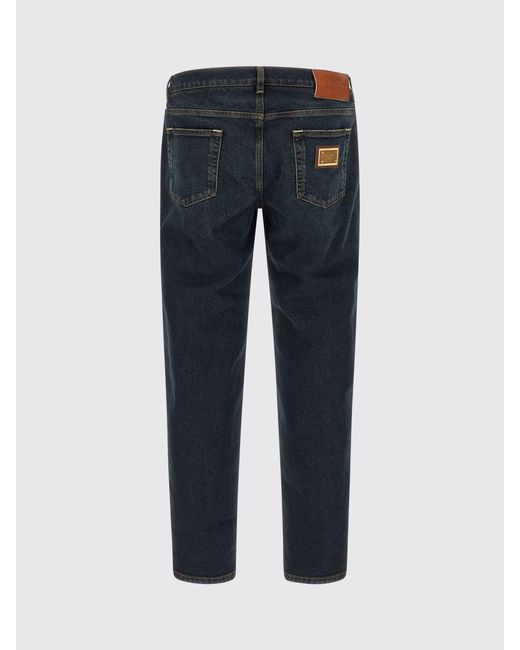 Dolce & Gabbana Blue Dolce &Amp Gabbana Mid-Rise Straight Jeans for men