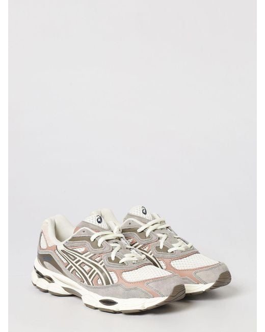 Asics White Gel-Nyc Suede And Mesh Sneakers for men