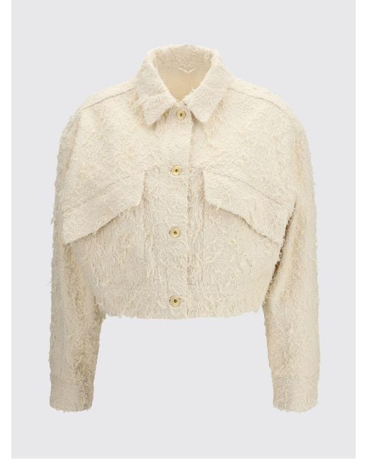 Brunello Cucinelli Natural Fuzzy Denim Jacket