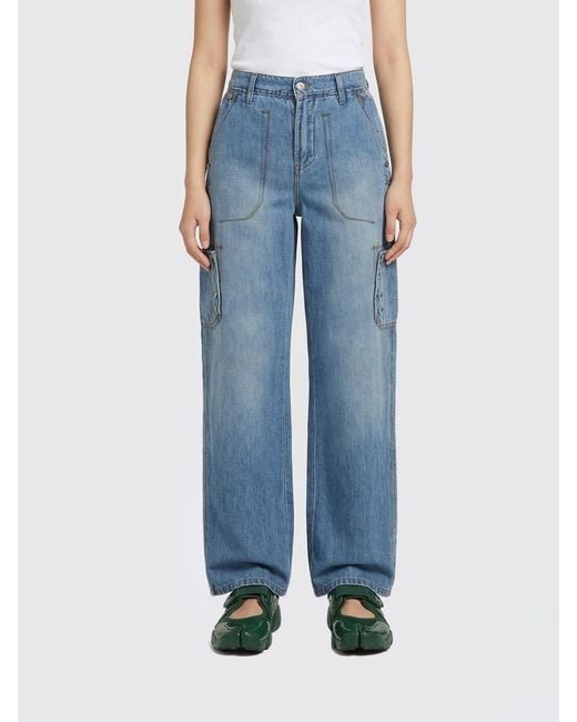 Ermanno Scervino Blue Cargo Jeans