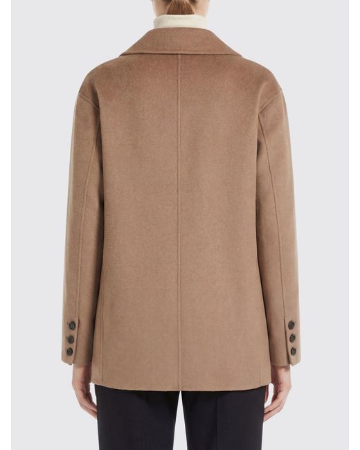 Max Mara Natural Virgin Wool Single-Breasted Coat