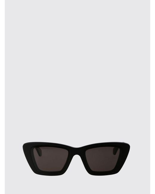 Alaïa Black Rectangular Cat-Eye Sunglasses