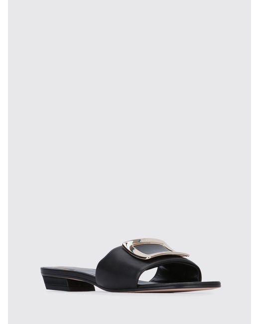 Roger Vivier White Leather Mules