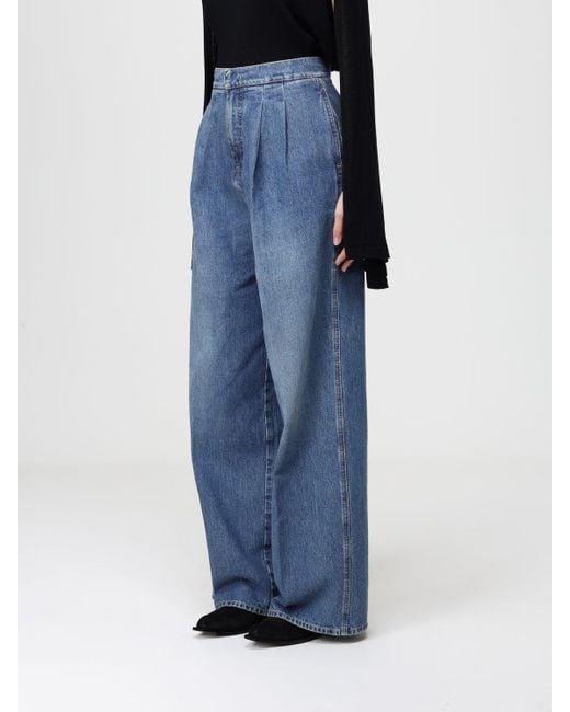 Alberta Ferretti Blue Trousers