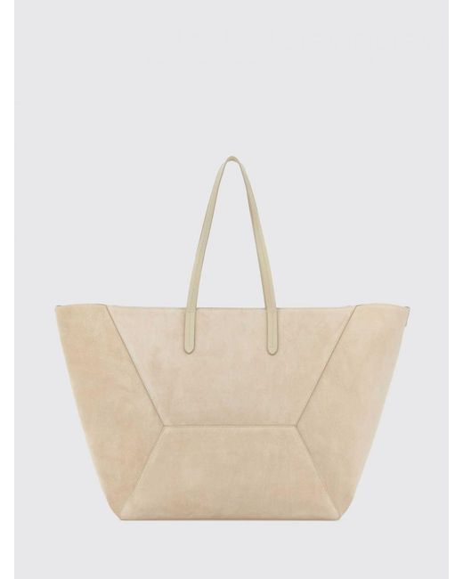 Brunello Cucinelli Natural Bc Duo Suede Bag