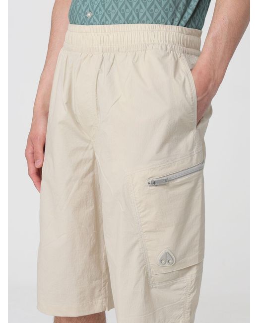 Moose Knuckles Natural Top Flight Cargo Shorts for men