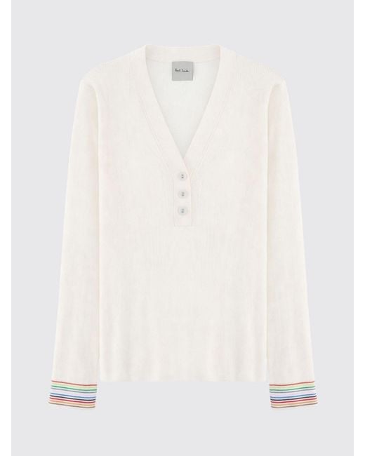 Paul Smith White Cotton Knit