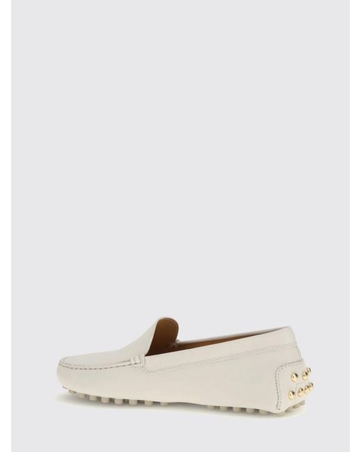 Tod's Natural Leather Driving Loafer