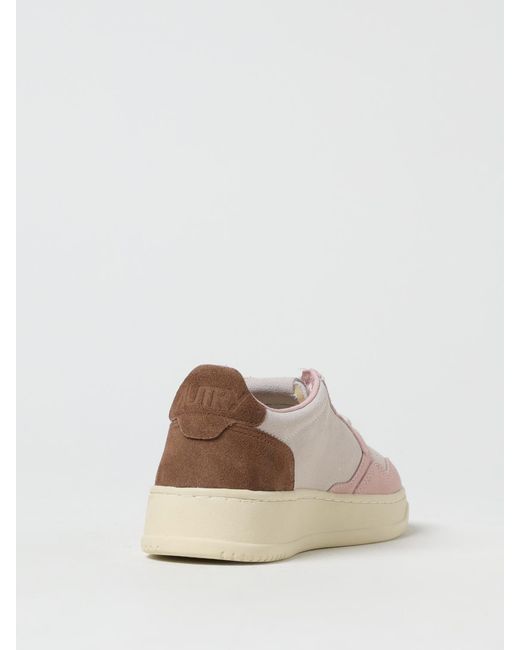 Autry Natural Medalist Suede Sneakers