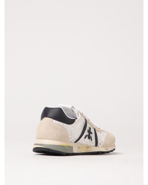Premiata Natural Lucid Sneakers Lasercut Detailing