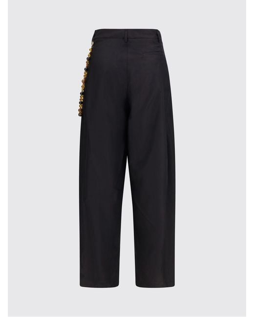 DARKPARK Black Phebe Wide Leg Cotton Trousers