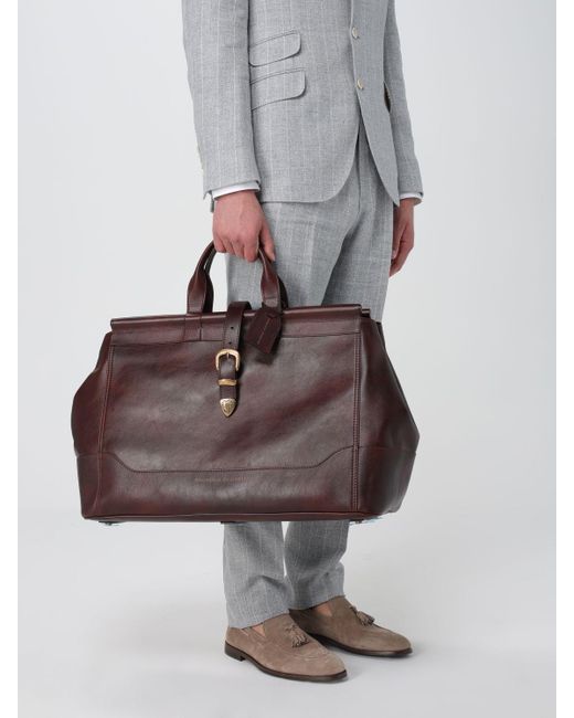 Brunello Cucinelli Brown Travel Bag for men