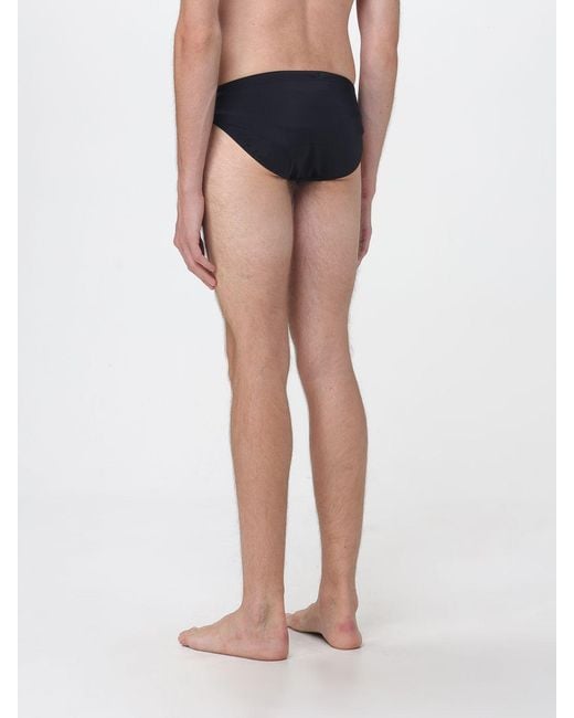 EA7 Blue Polyester Brief Swimsuit for men