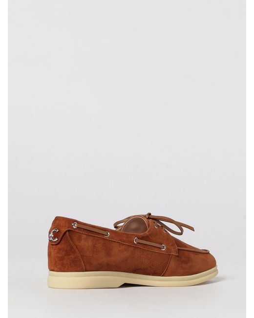 Coccinelle Brown Suede Boat Moccasins