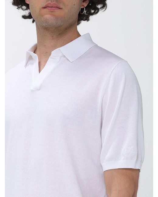Mc2 Saint Barth White Cotton Polo Shirt for men