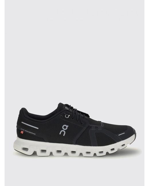 On Shoes Black Cloud 6 Mesh Sneakers On for men