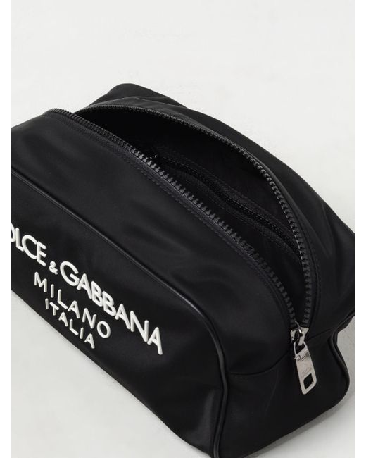 Beauty case in nylon con logo di Dolce & Gabbana in Black da Uomo