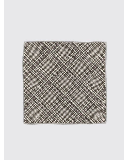 Brunello Cucinelli Gray Neck Scarf for men