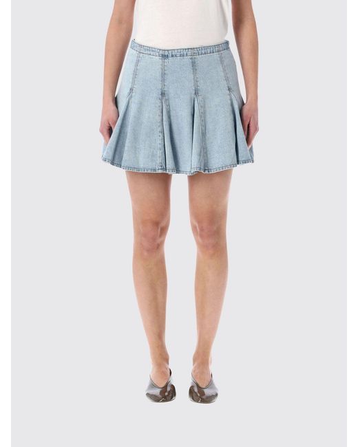 Levi's Blue Godet Mini Skirt