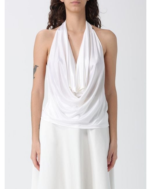 Elisabetta Franchi White Canottiera