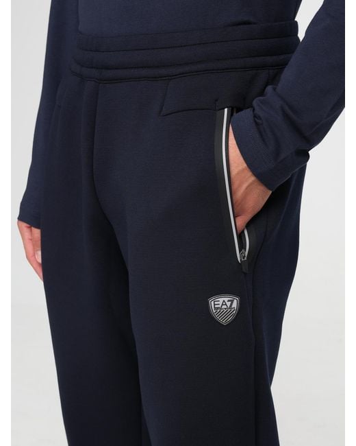 EA7 Blue Trousers for men