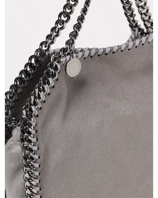 Stella McCartney Gray Falabella Crackle Suede Tote Bag
