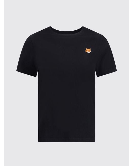 Maison Kitsuné Black Maison KitsunÉ Organic Cotton T-Shirts