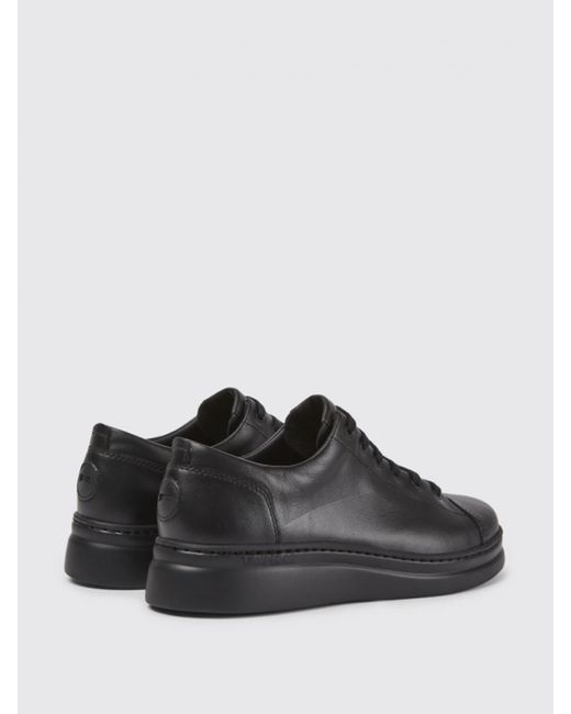 Camper Black Runner Up Sneakers In Calfskin