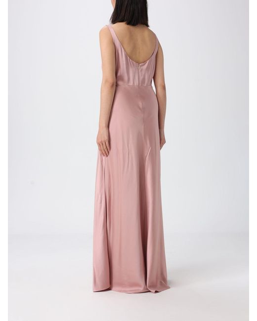 Liu Jo Pink Long Satin Dress