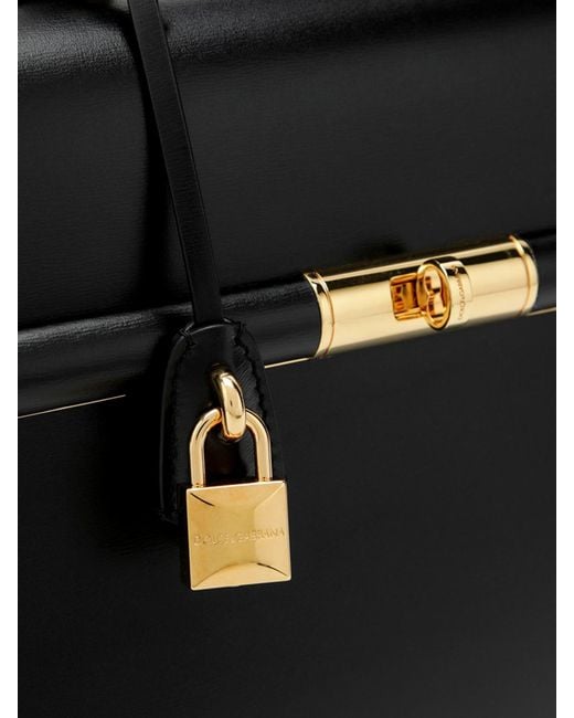 Dolce & Gabbana Black Dolce &Amp Gabbana Marlene Grained Leather Bag