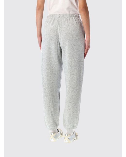 American Vintage Gray Straight-Leg Jogging Trousers With Elasticated Waist