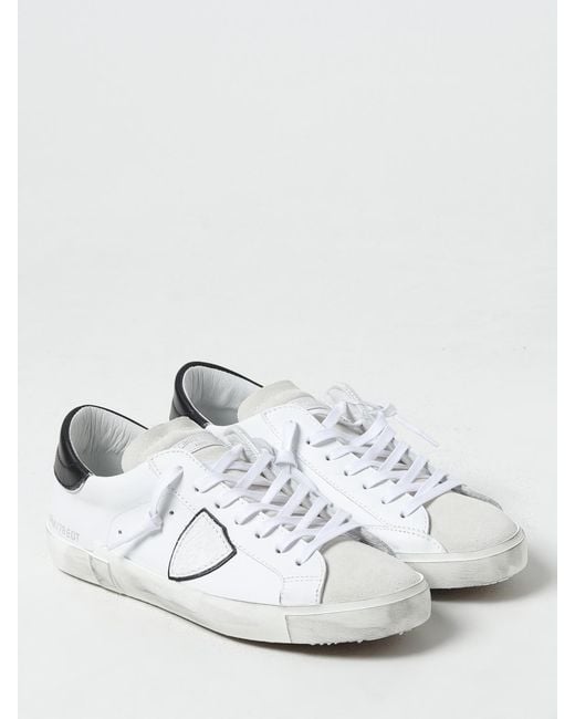 Philippe Model White Trainers for men